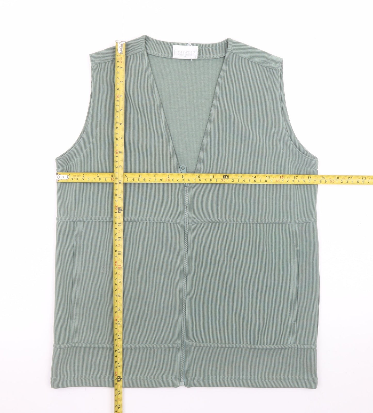 Womens UK Size S Cotswold Collections Green Basic Tank