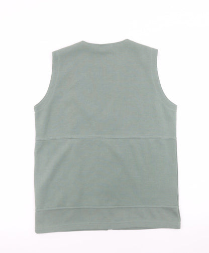 Womens UK Size S Cotswold Collections Green Basic Tank