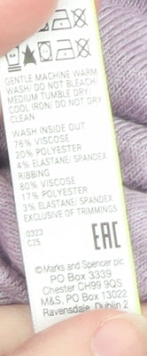Womens UK Size 8 Marks and Spencer Purple Pullover Hoodie