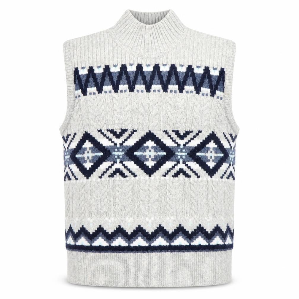 Mens UK Size M Marks and Spencer Grey Vest Jumper