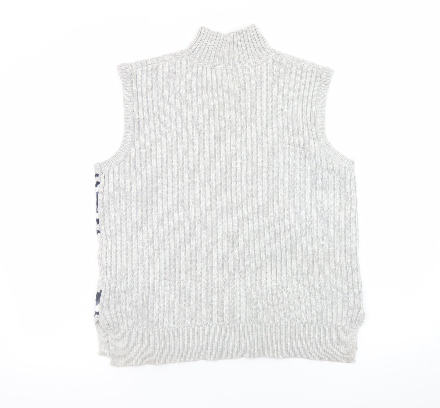 Mens UK Size M Marks and Spencer Grey Vest Jumper