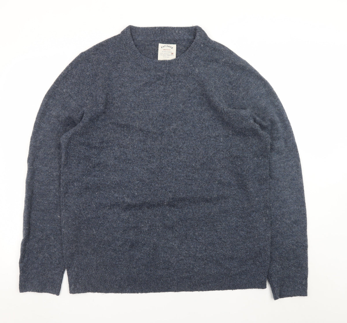 Mens UK Size L Fat Face Blue Pullover Jumper