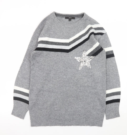 Womens UK Size S NEXT Grey Pullover Jumper