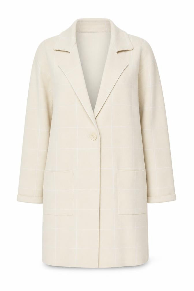 Womens UK Size M Centigrade Beige Overcoat