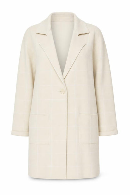 Womens UK Size M Centigrade Beige Overcoat