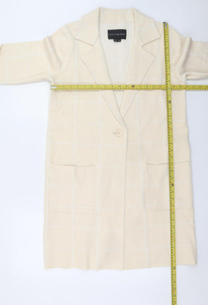 Womens UK Size M Centigrade Beige Overcoat