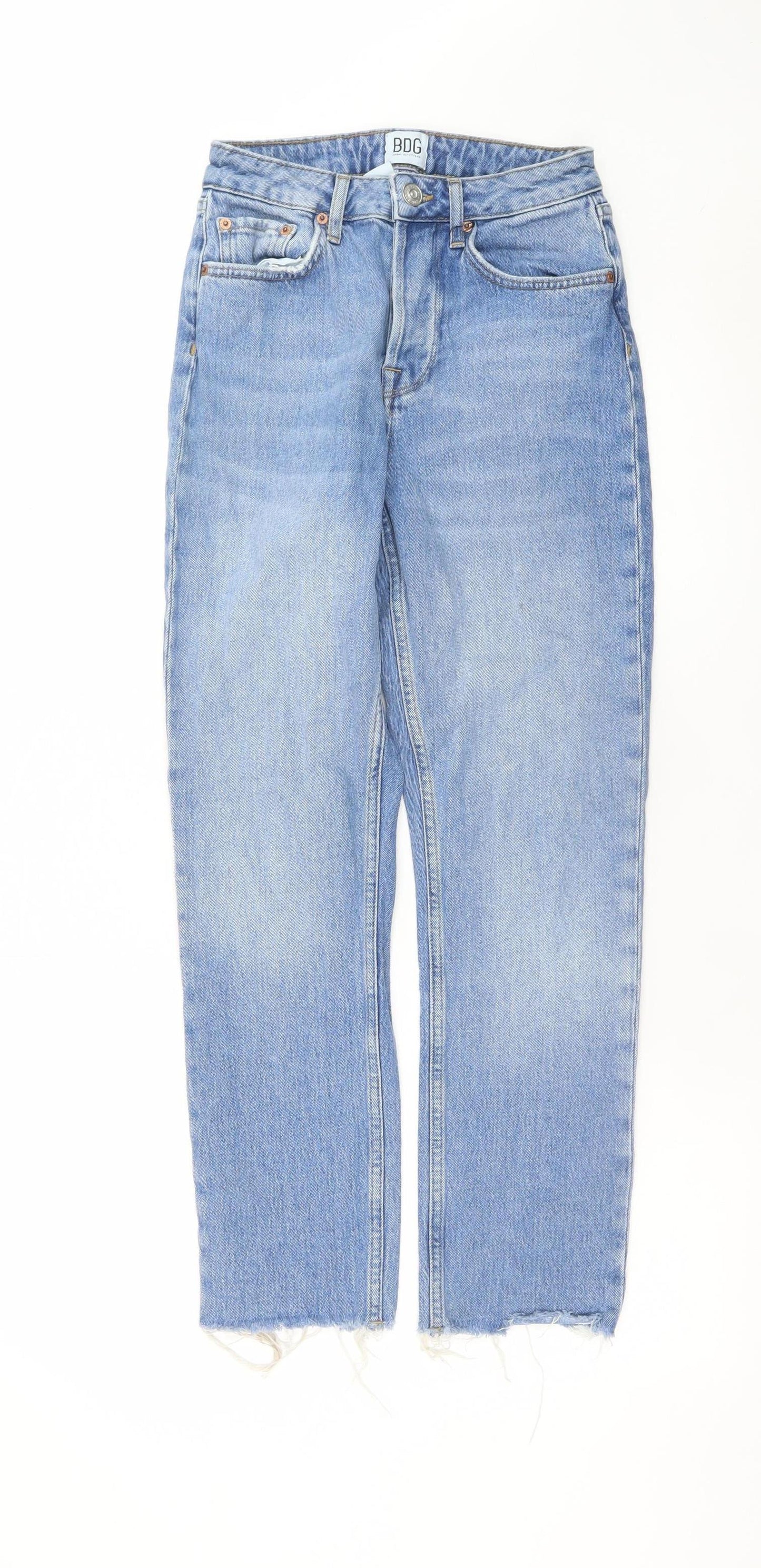 Womens UK Size 8 BDG Urban Outfitters Regular Fit Straight Blue Jeans