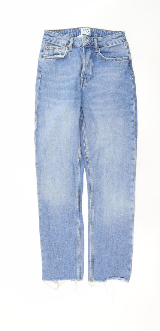Womens UK Size 8 BDG Urban Outfitters Regular Fit Straight Blue Jeans