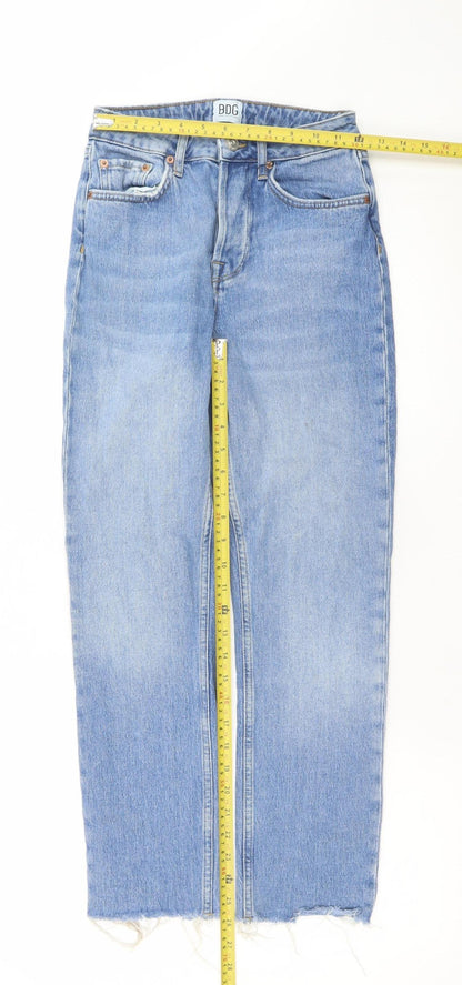 Womens UK Size 8 BDG Urban Outfitters Regular Fit Straight Blue Jeans
