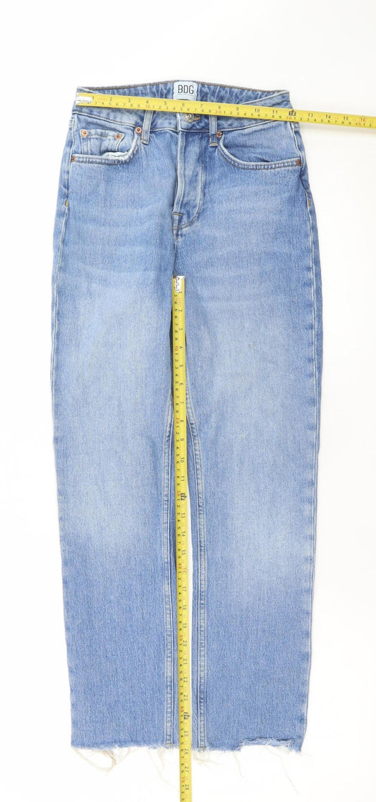 Womens UK Size 8 BDG Urban Outfitters Regular Fit Straight Blue Jeans