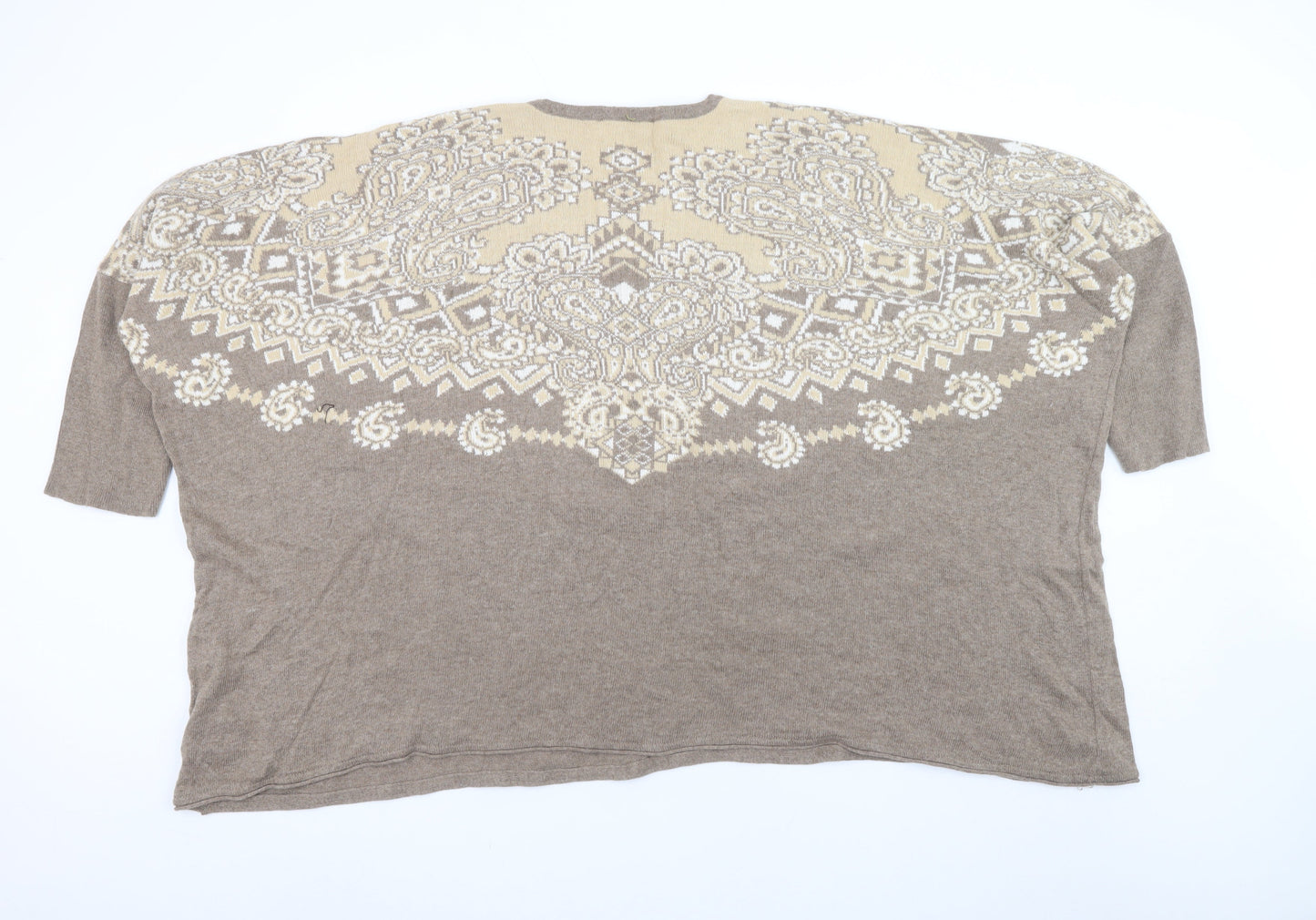 Womens UK Size L Spiritio di Artigiano Beige Pullover Jumper