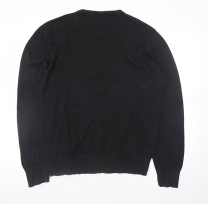 Mens UK Size XL DKNY Jeans Black Pullover Jumper