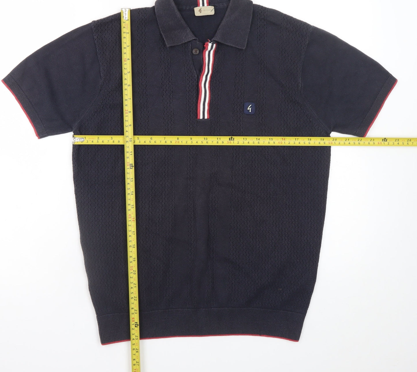 Mens UK Size L Gabicci Cotton Blend Polo Shirt