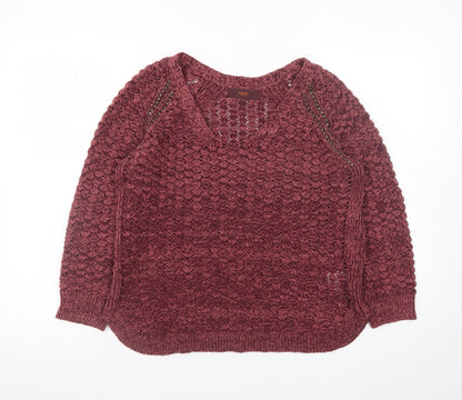 Womens UK Size 14 NEXT Red Pullover Jumper