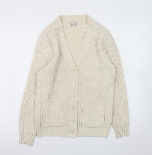Womens UK Size S Damart Beige Cardigan Jumper