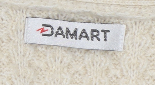 Womens UK Size S Damart Beige Cardigan Jumper