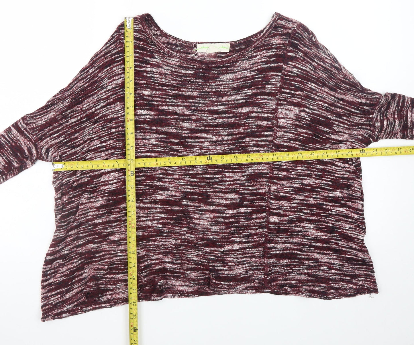 Womens UK Size S Staring at Stars Red Pullover Jumper
