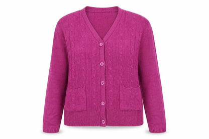 Womens UK Size 14 Honor Millburn Purple Cardigan Jumper