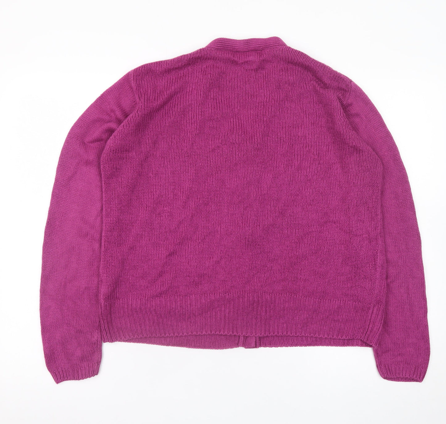 Womens UK Size 14 Honor Millburn Purple Cardigan Jumper