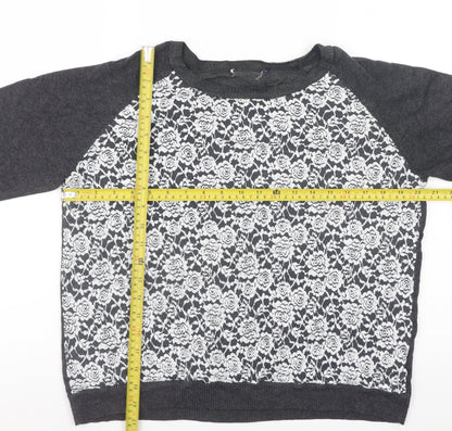 Womens UK Size 16 Marks and Spencer Grey Pullover Jumper
