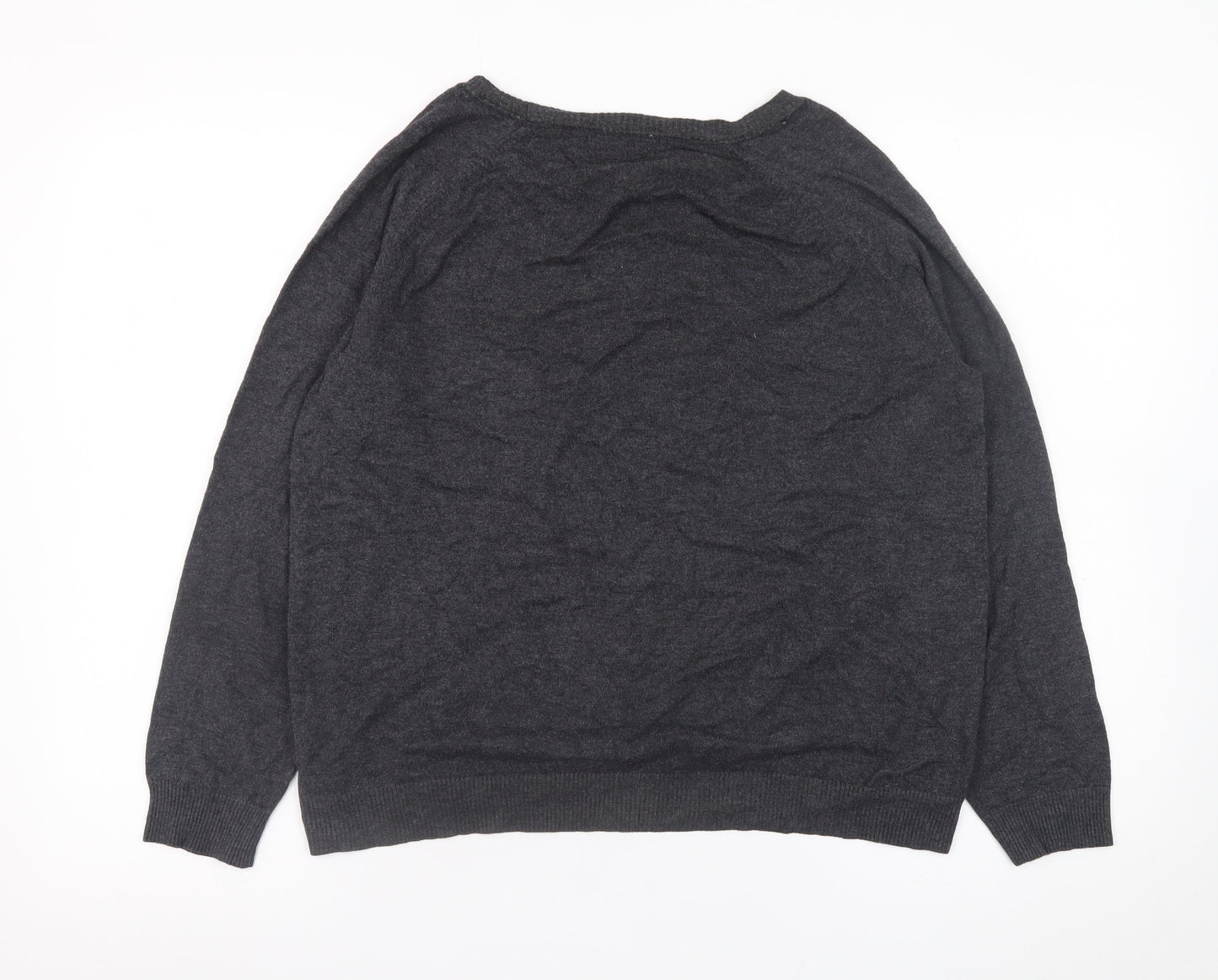 Womens UK Size 16 Marks and Spencer Grey Pullover Jumper