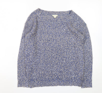 Womens UK Size S Monsoon Blue Pullover Jumper