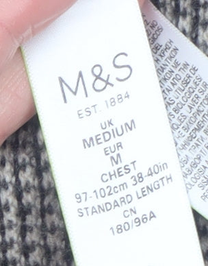 Mens UK Size M Marks and Spencer Beige Pullover Jumper