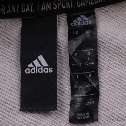 Womens UK Size L adidas Grey Pullover Hoodie