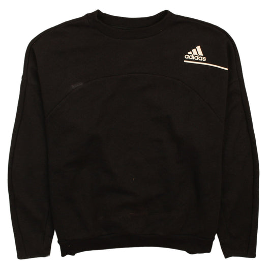 Mens UK Size L adidas Black Pullover Sweatshirt