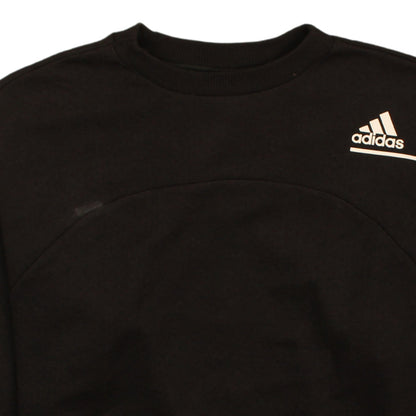Mens UK Size L adidas Black Pullover Sweatshirt