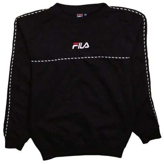 Mens UK Size XS FILA Black Pullover Sweatshirt