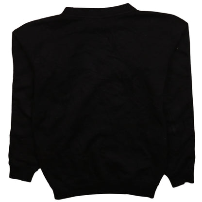 Fila Mens Black XS Crew Neck Logo Pullover Sweatshirt