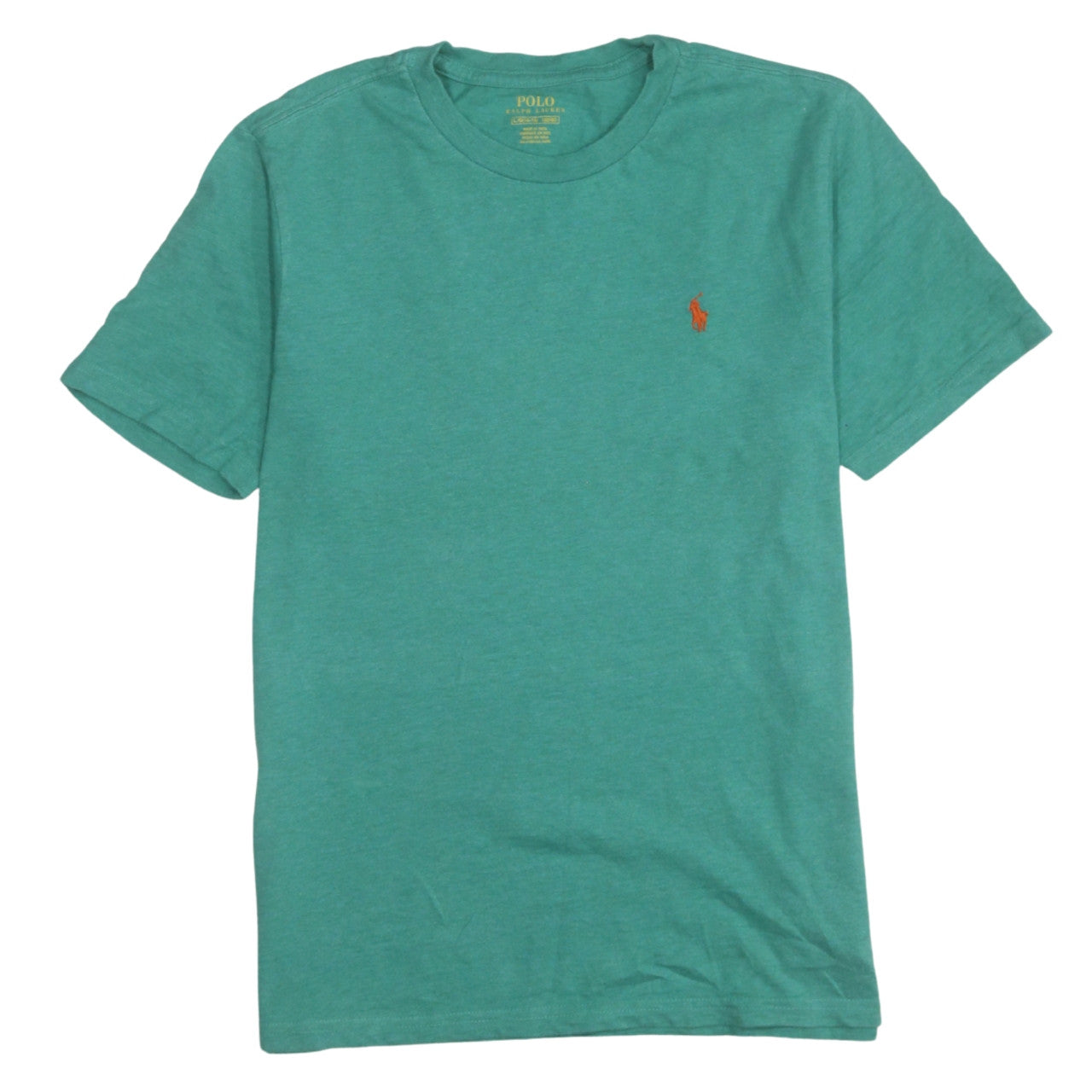 Boys UK Size 14-16 Years Ralph Lauren Green Basic T-Shirt