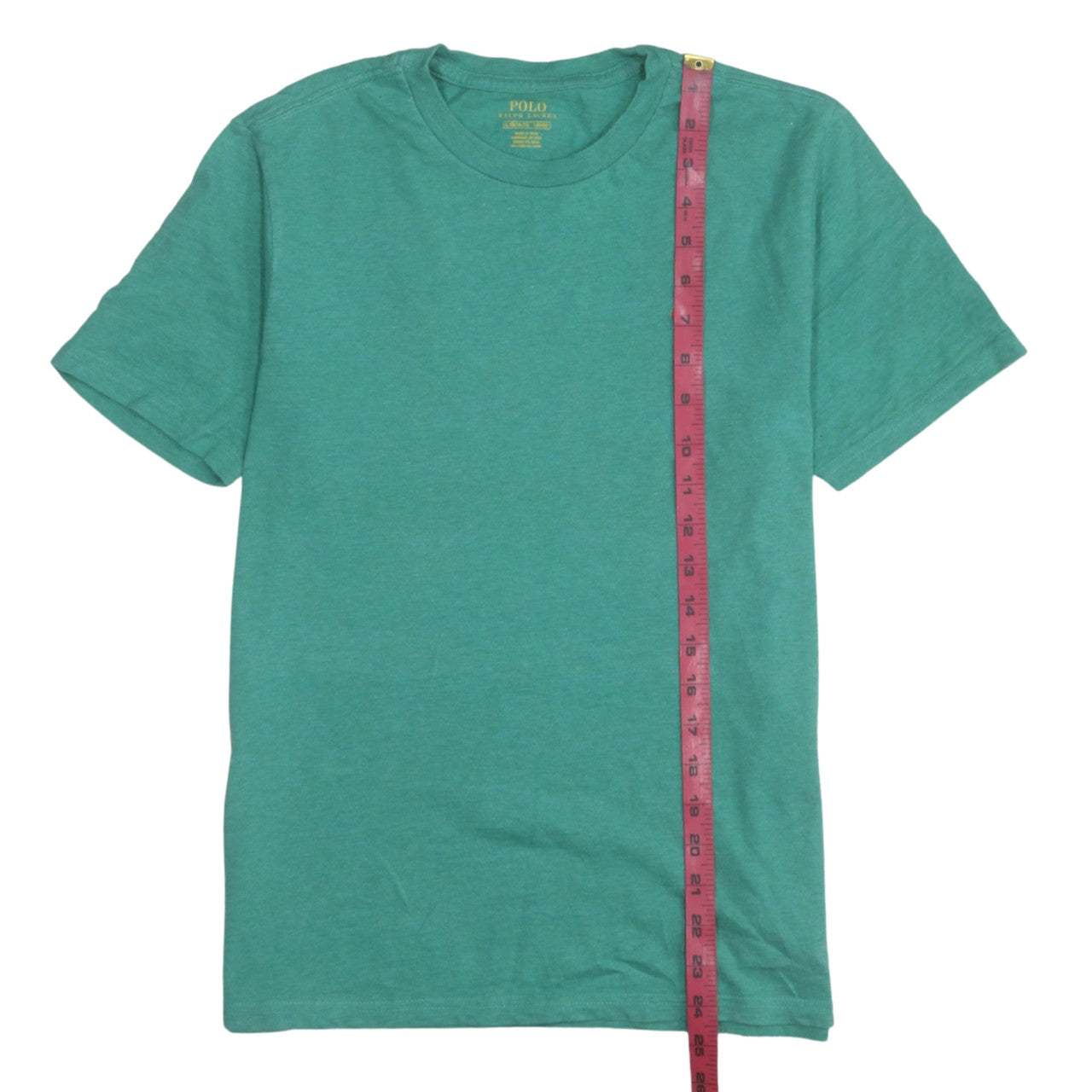 Boys UK Size 14-16 Years Ralph Lauren Green Basic T-Shirt