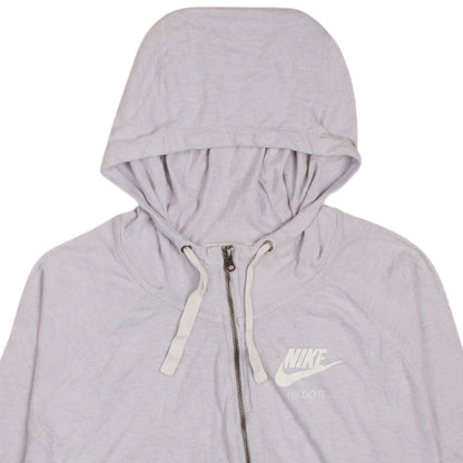Mens UK Size 3XL Nike Grey Full Zip Hoodie