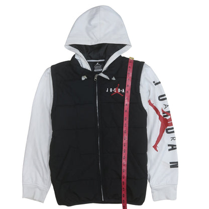 Jordan Boys Black Hooded Therma-Fit Puffer Jacket 12-13 Years