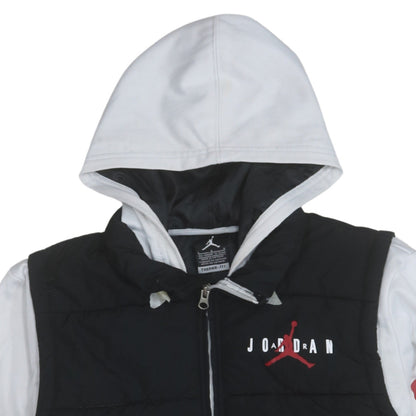 Jordan Boys Black Hooded Therma-Fit Puffer Jacket 12-13 Years