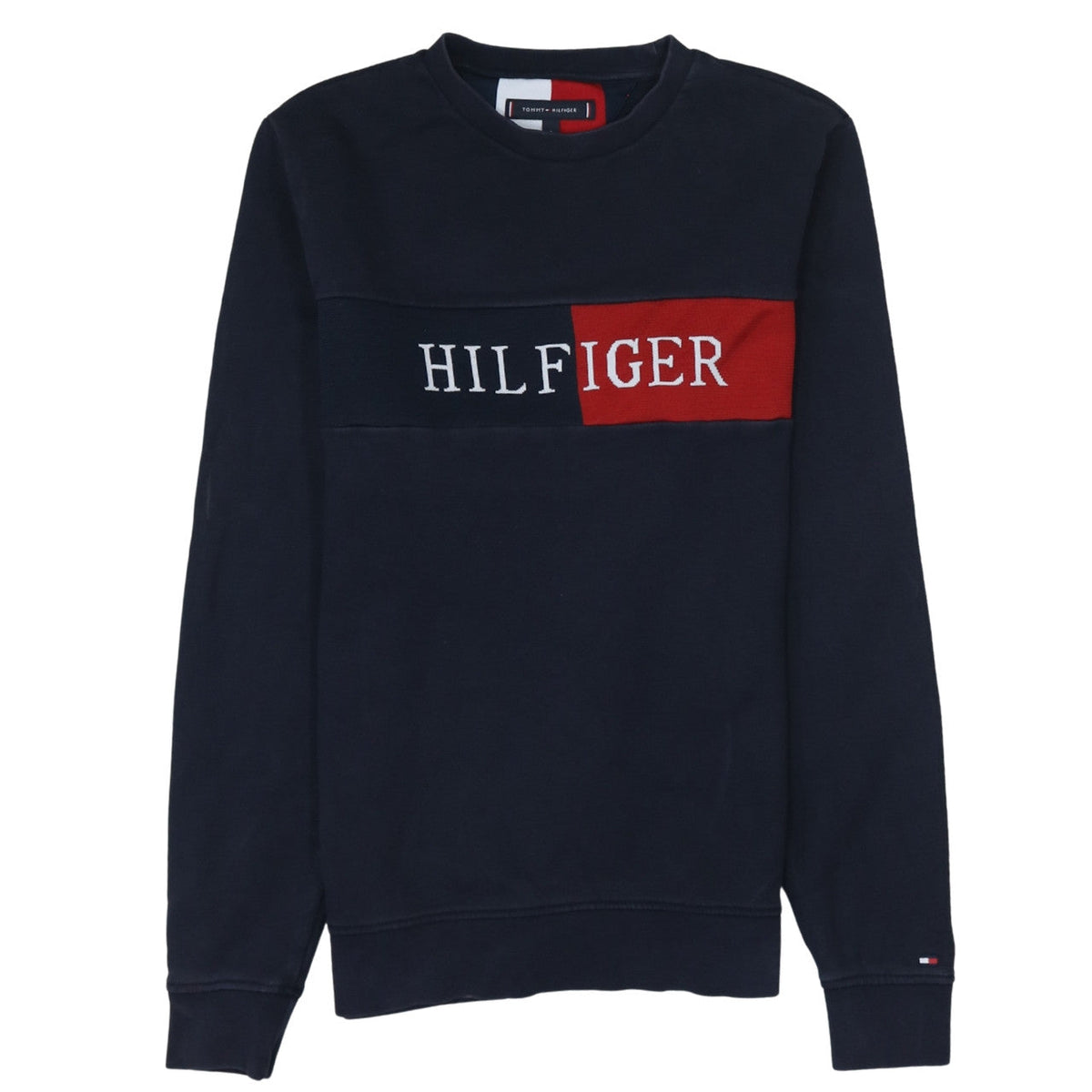 Mens UK Size S Tommy Hilfiger Blue Pullover Sweatshirt
