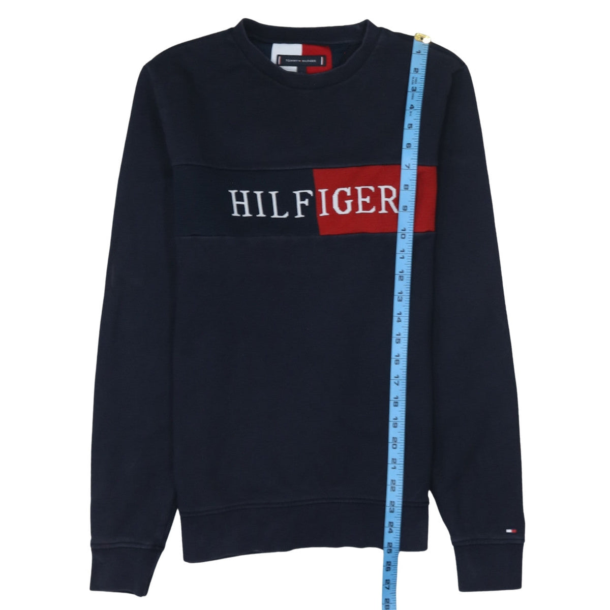 Mens UK Size S Tommy Hilfiger Blue Pullover Sweatshirt