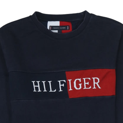 Mens UK Size S Tommy Hilfiger Blue Pullover Sweatshirt