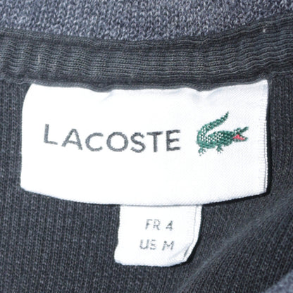 Mens UK Size M Lacoste Black Henley Sweatshirt