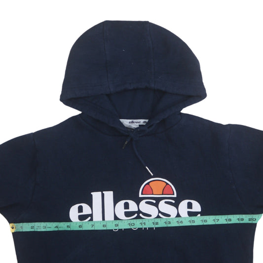 Womens UK Size 10 ellesse Blue Pullover Hoodie
