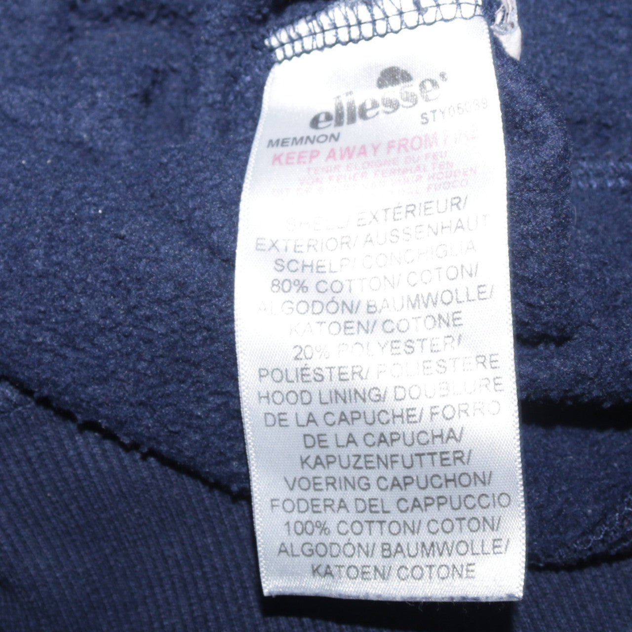 Womens UK Size 10 ellesse Blue Pullover Hoodie