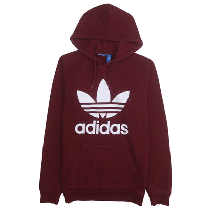 Mens UK Size S adidas Red Pullover Hoodie