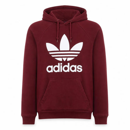 Mens UK Size S adidas Red Pullover Hoodie