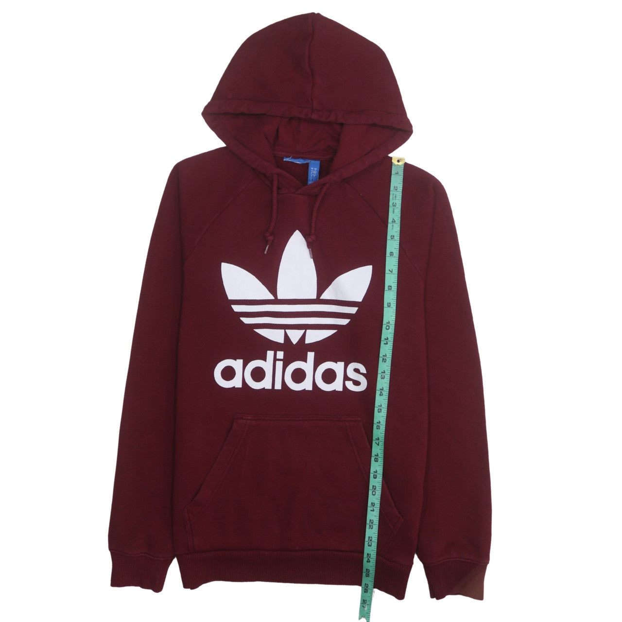 Mens UK Size S adidas Red Pullover Hoodie