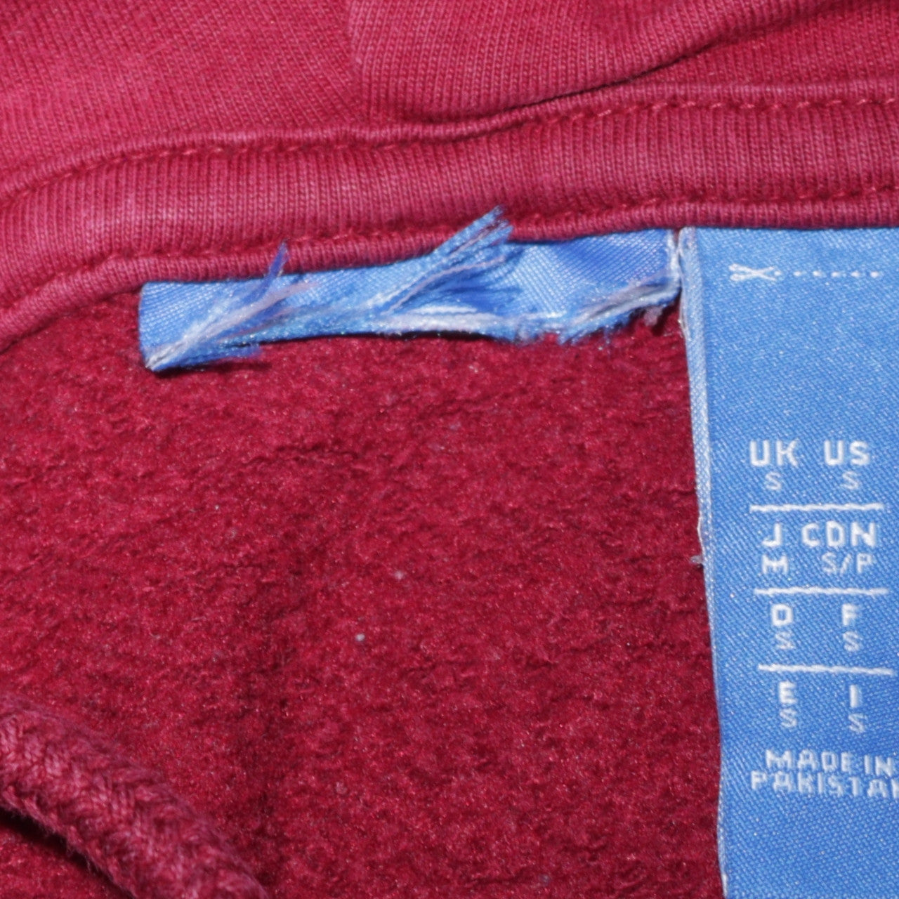 Mens UK Size S adidas Red Pullover Hoodie