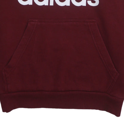 Mens UK Size S adidas Red Pullover Hoodie