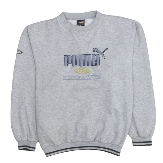 Mens UK Size M PUMA Grey Pullover Sweatshirt