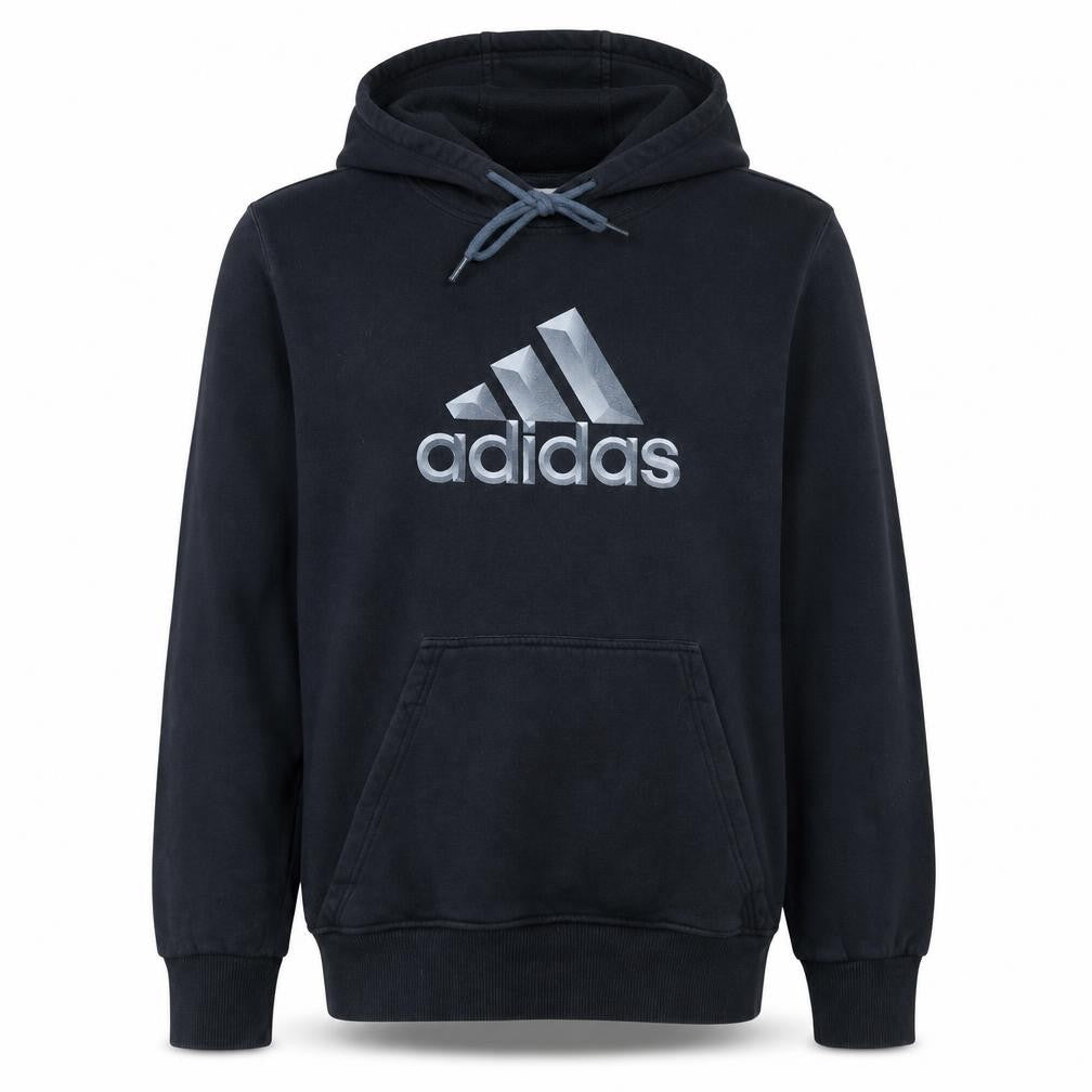 Mens UK Size M adidas Black Pullover Hoodie